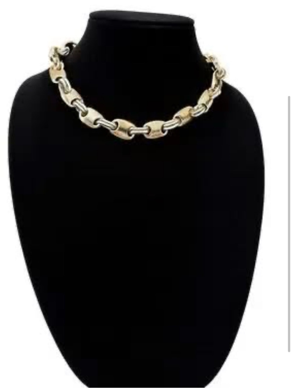 Open Edit Two Tone Paperclip Chain Necklace Gold Silver Link -Nordstrom